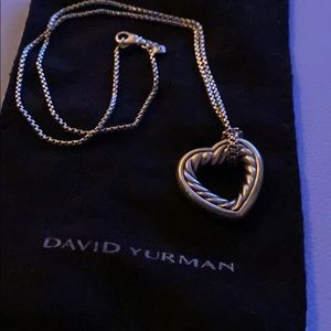 David Yurman cable heart necklace